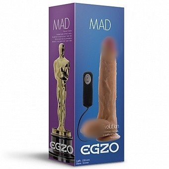 Вибратор на присоске "Egzo" реалистичный 